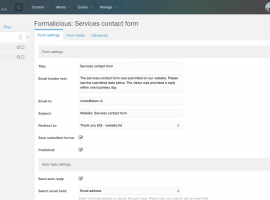 Formalicious Form Settings